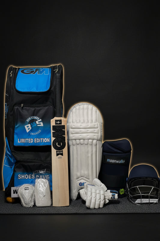Equipping Excellence: The Ultimate GM Premium Cricket Kit with Grade 1 English Willow