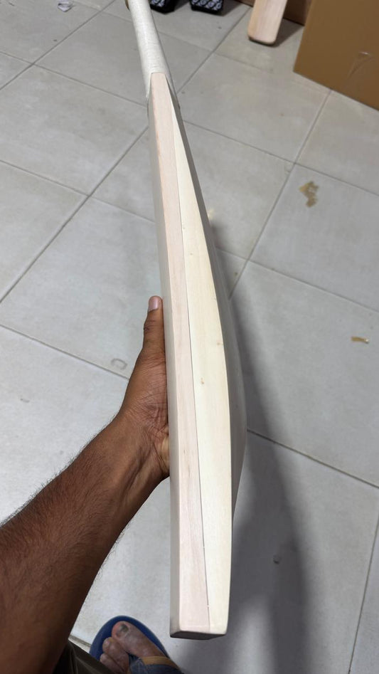 The Hybrid Powerhouse: Dual-Layer Rubber &amp; English/Kashmir Willow Cricket Bat