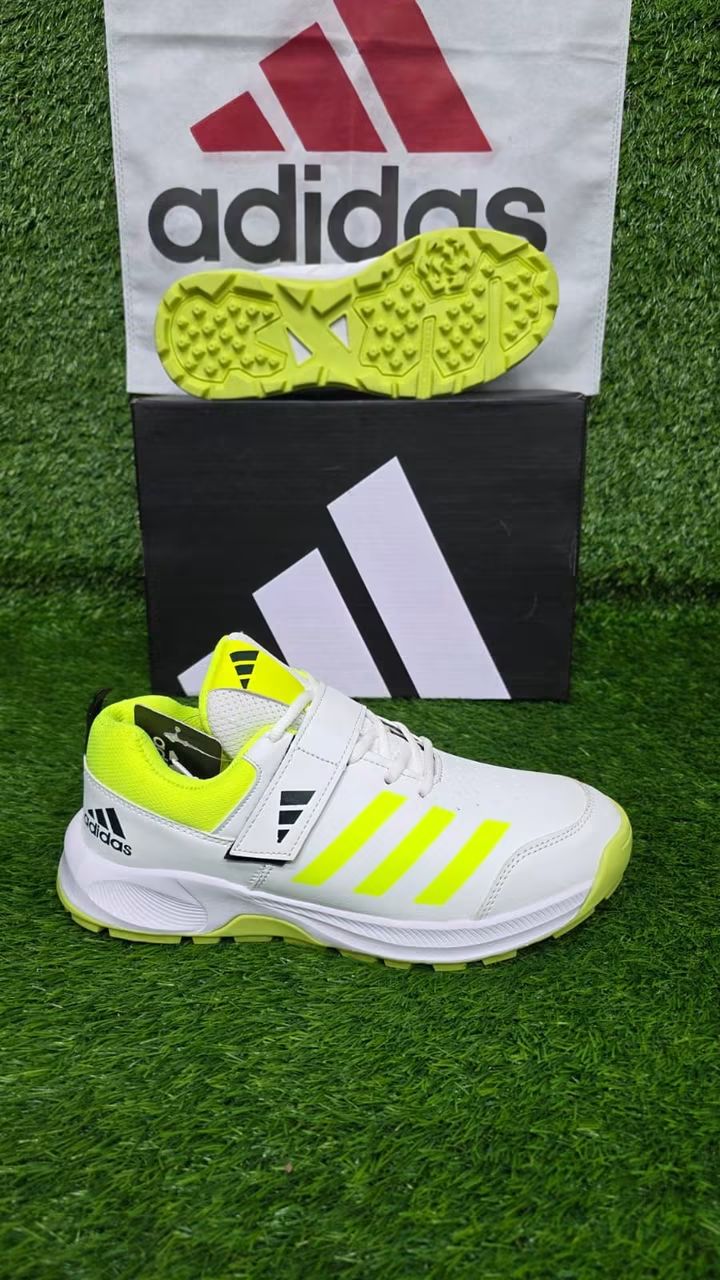 Adidas Cricket Grippers (White/Orange/Blue)