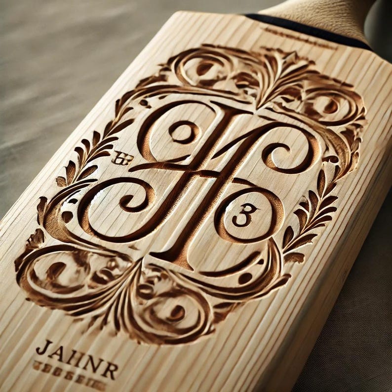 Custom Engraved English Willow Cricket Bat: Personalized Gift