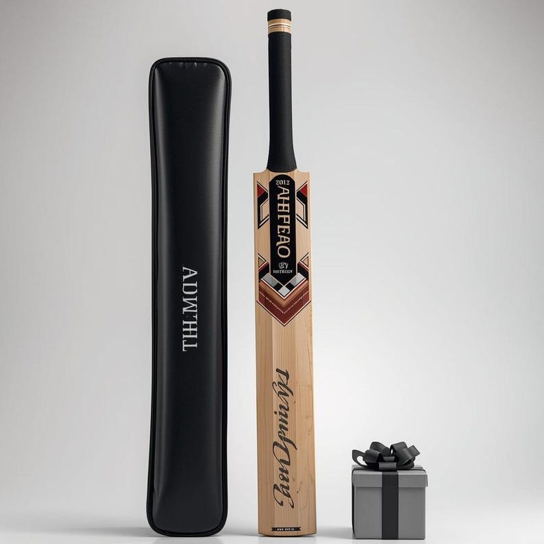 Custom Engraved English Willow Cricket Bat: Personalized Gift