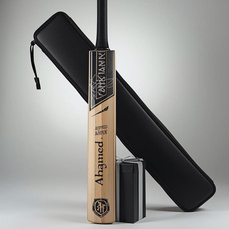Custom Engraved English Willow Cricket Bat: Personalized Gift